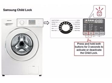 so much Skilled Sea anemone Samsung Washing Machines - Child Lock | Boxclever